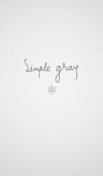 [LINE着せ替え] simple gray and snow.の画像1