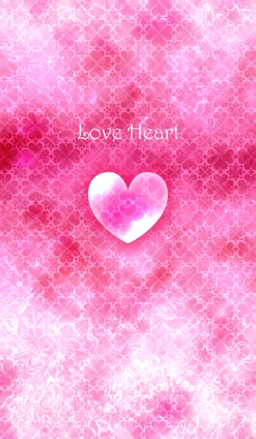[LINE着せ替え] Love Heart Pinkの画像1