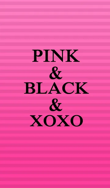 PINK＆BLACK＆XOXOの着せ替えメイン画像