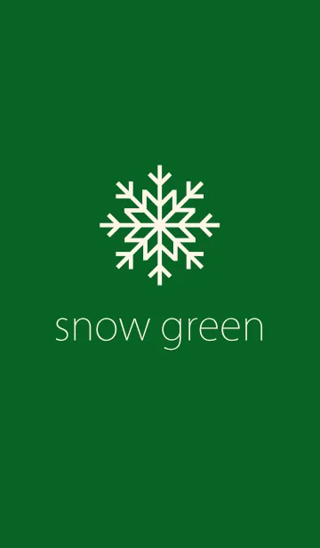 [LINE着せ替え] snow greenの画像1