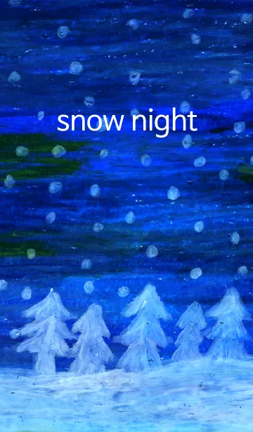[LINE着せ替え] snow nightの画像1