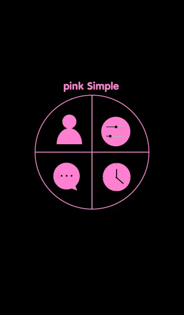 [LINE着せ替え] pink Simpleの画像1