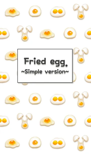 [LINE着せ替え] Fried egg. ~Simple version~の画像1