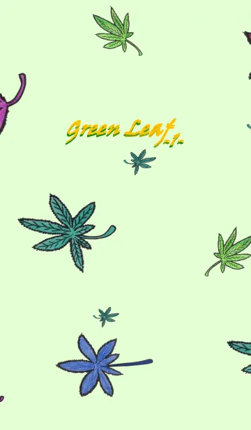 [LINE着せ替え] Green leaf-1-の画像1