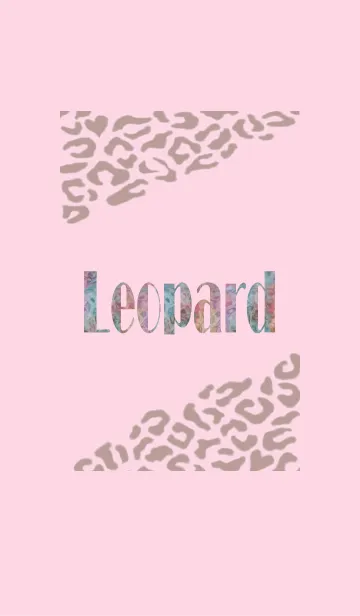 [LINE着せ替え] 豹×ピンクの画像1