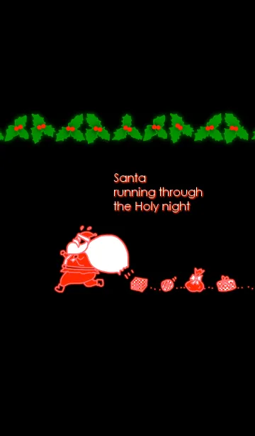 [LINE着せ替え] Santa running through the Holy nightの画像1