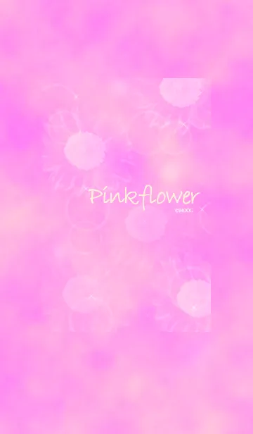 [LINE着せ替え] ピンクフラワ－の画像1