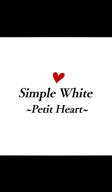 [LINE着せ替え] Simple White ~Petit Heart~の画像1