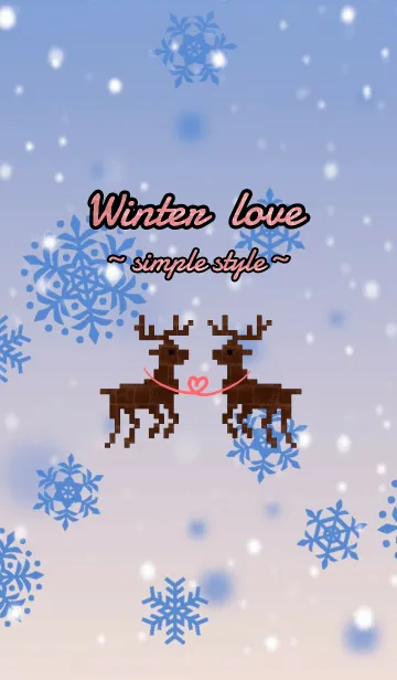 [LINE着せ替え] winter love ~simple style~の画像1