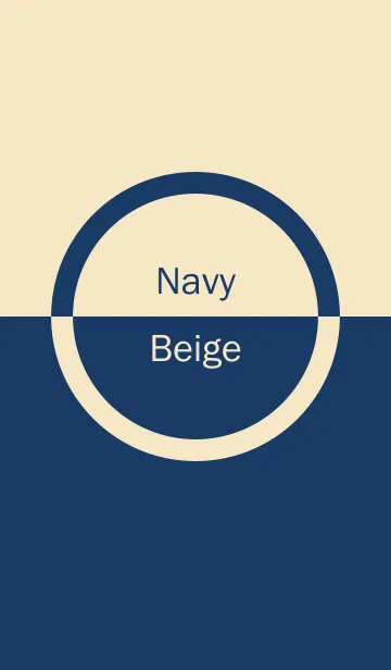 [LINE着せ替え] Navy ＆ Beige Simple design 2の画像1