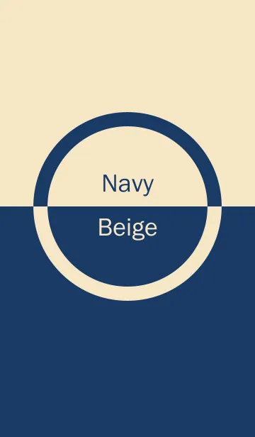 Navy ＆ Beige Simple design 2の着せ替えメイン画像