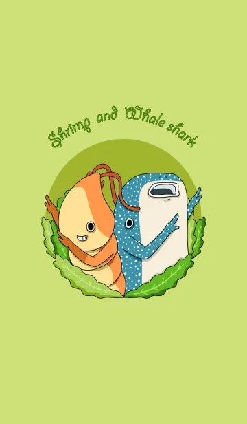 [LINE着せ替え] Shrimp ＆ Whale sharkの画像1