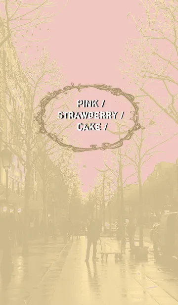 [LINE着せ替え] PINK / STRAWBERRY / CAKE /の画像1