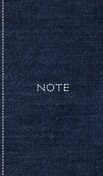 [LINE着せ替え] The simple dark blue note themeの画像1