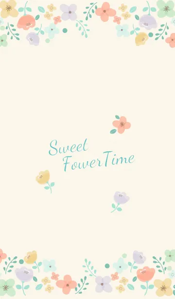 [LINE着せ替え] Sweet flower timeの画像1