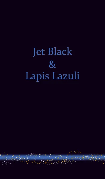 [LINE着せ替え] Jet Black ＆ Lapis Lazuliの画像1