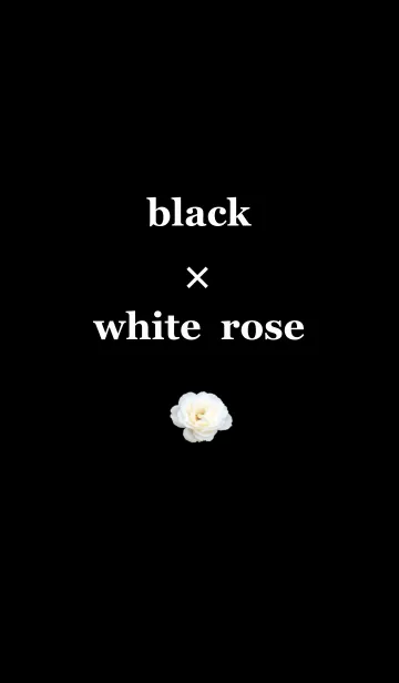 [LINE着せ替え] black and white roseの画像1