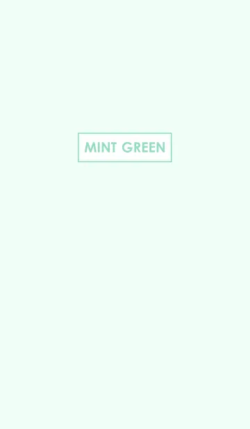 [LINE着せ替え] Mint Green Toneの画像1