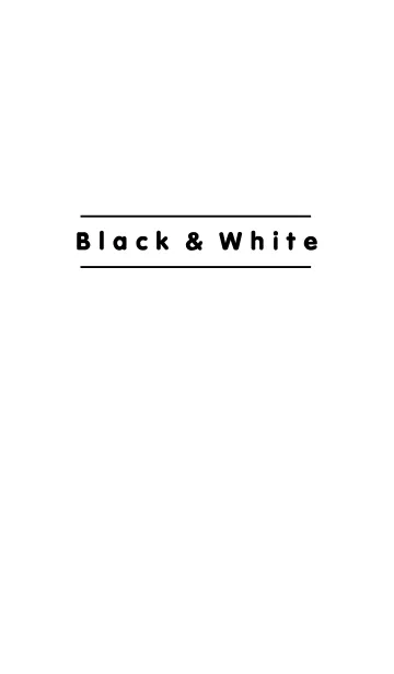 [LINE着せ替え] Black ＆ white theme v.3の画像1