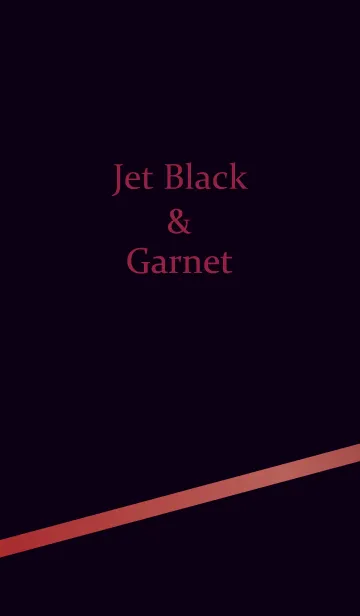 [LINE着せ替え] Jet Black ＆ Garnetの画像1