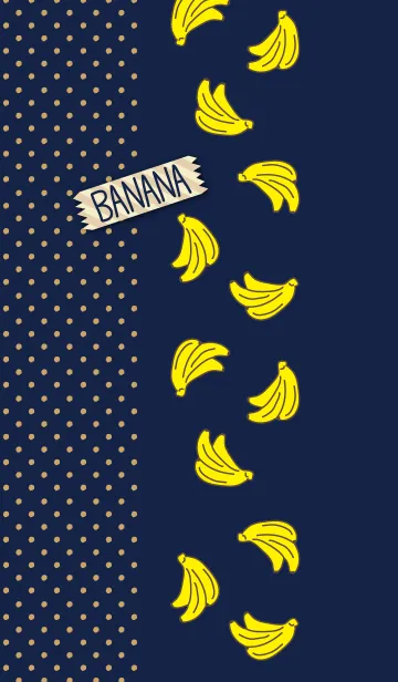 [LINE着せ替え] バナナ-青-の画像1