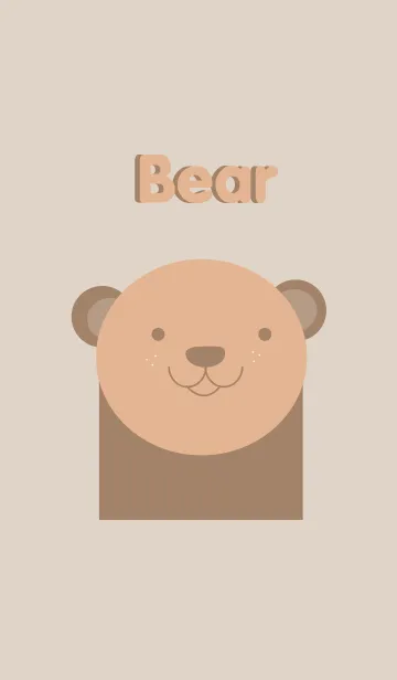 [LINE着せ替え] Simple cute Bear themeの画像1