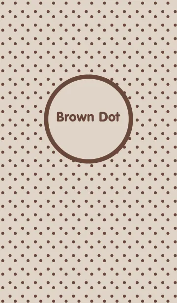 [LINE着せ替え] Brown Dotの画像1