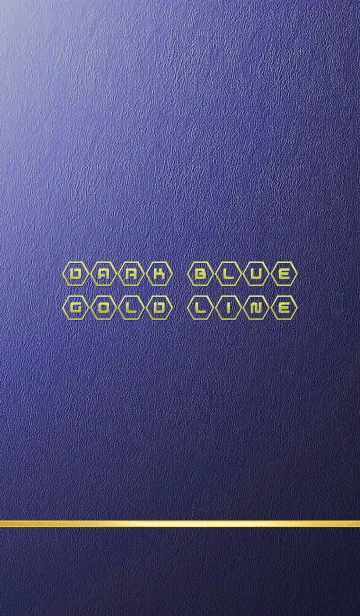 [LINE着せ替え] DARK BLUE GOLD LINEの画像1