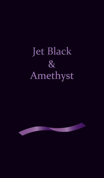 [LINE着せ替え] Jet Black ＆ Amethystの画像1