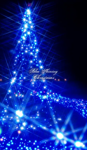 [LINE着せ替え] Blue Shining Christmasの画像1