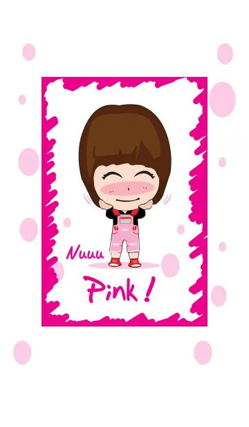 [LINE着せ替え] Cute Girl Pink v.1の画像1