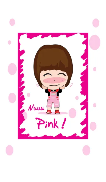Cute Girl Pink v.1のLINE着せ替え