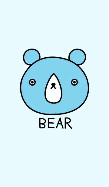 [LINE着せ替え] くまさん ブルーの画像1