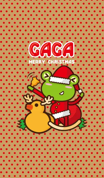 [LINE着せ替え] ガガ(カエル)-クリスマスの画像1