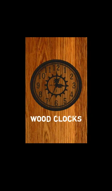 [LINE着せ替え] WOOD CLOCKSの画像1