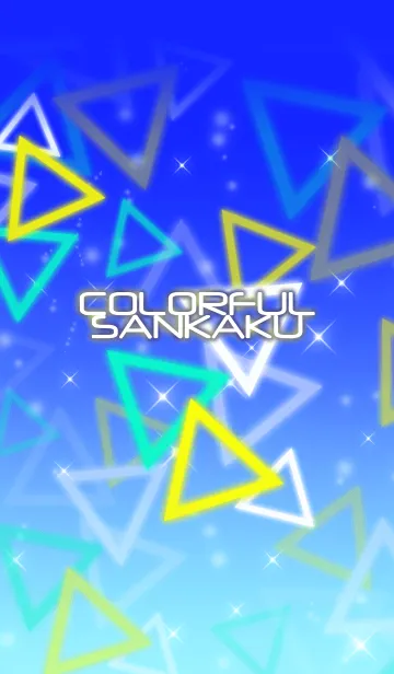[LINE着せ替え] Colorful Sankakuの画像1