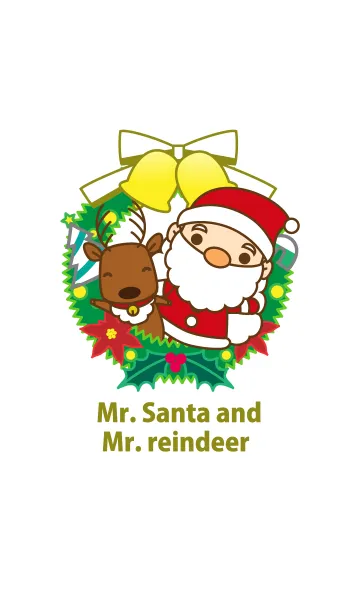 [LINE着せ替え] サンタさんとトナカイさんの画像1