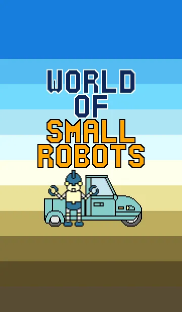 [LINE着せ替え] 小さなロボットの世界 (DOT ver.)の画像1