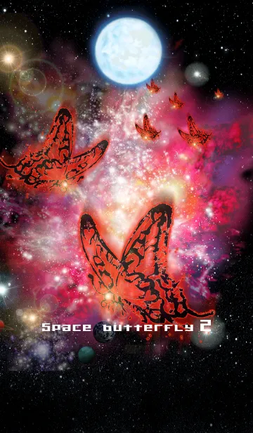 [LINE着せ替え] Space Butterfly 2の画像1