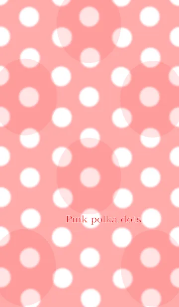 [LINE着せ替え] ピンクの水玉の画像1