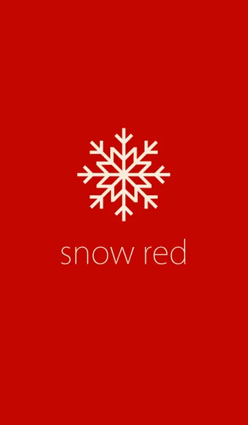 [LINE着せ替え] snow redの画像1