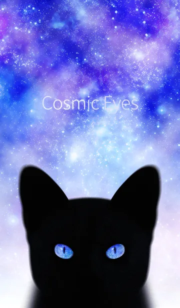 [LINE着せ替え] Cosmic Eyes -Black Cats-の画像1