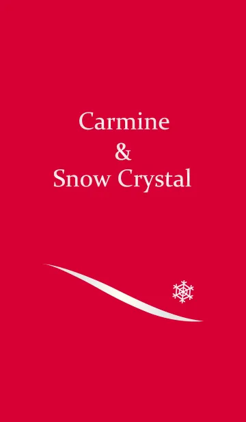 [LINE着せ替え] Carmine ＆ Snow Crystalの画像1