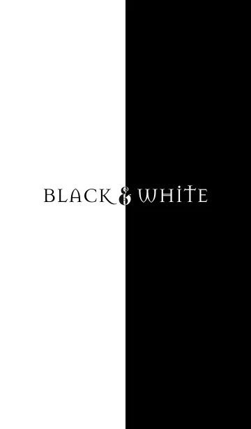 [LINE着せ替え] ブラック＆ホワイトの画像1
