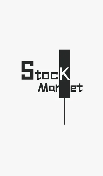 [LINE着せ替え] Stock Market(black)の画像1