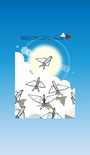 [LINE着せ替え] ORIGAMI BIRD in the skyの画像1
