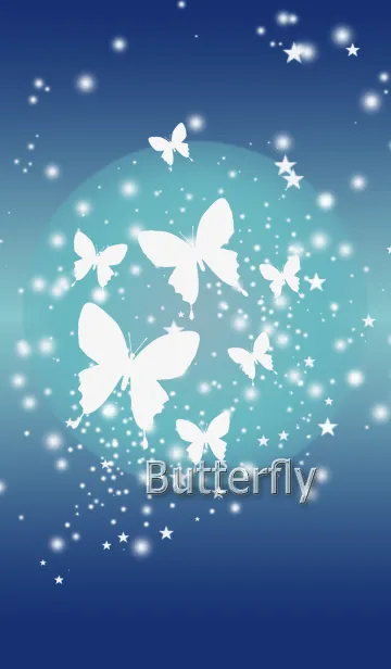 [LINE着せ替え] セブン×白蝶＿7 White butterflies.の画像1