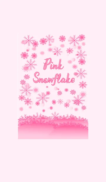 [LINE着せ替え] Pink Snowflakeの画像1