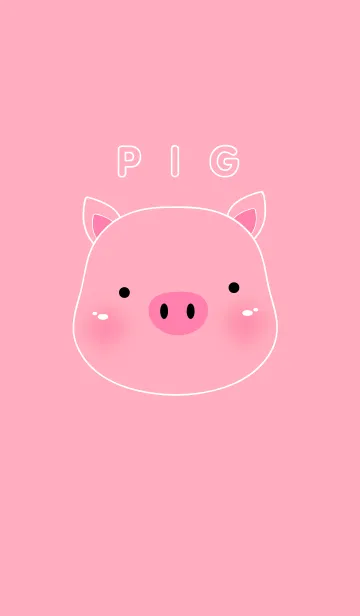 [LINE着せ替え] Pink Pig themeの画像1