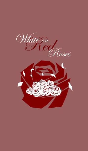 [LINE着せ替え] White on Red Rosesの画像1